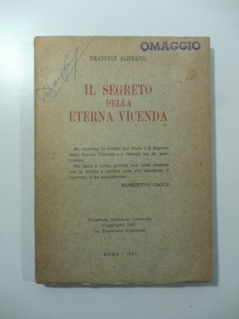Il segreto della eterna vicenda